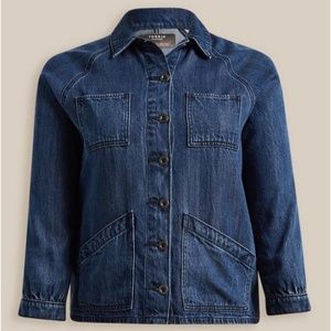 COPY - Blue Tencel Chore Jacket Torrid sz 3